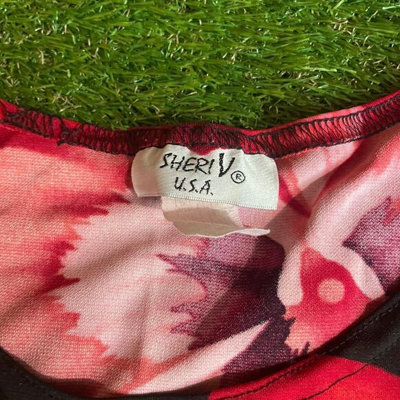 Vintage 90s Bold Floral Maxi Dress Phoebe Buffay Style Appropriately Size Small - Picture 3 of 3